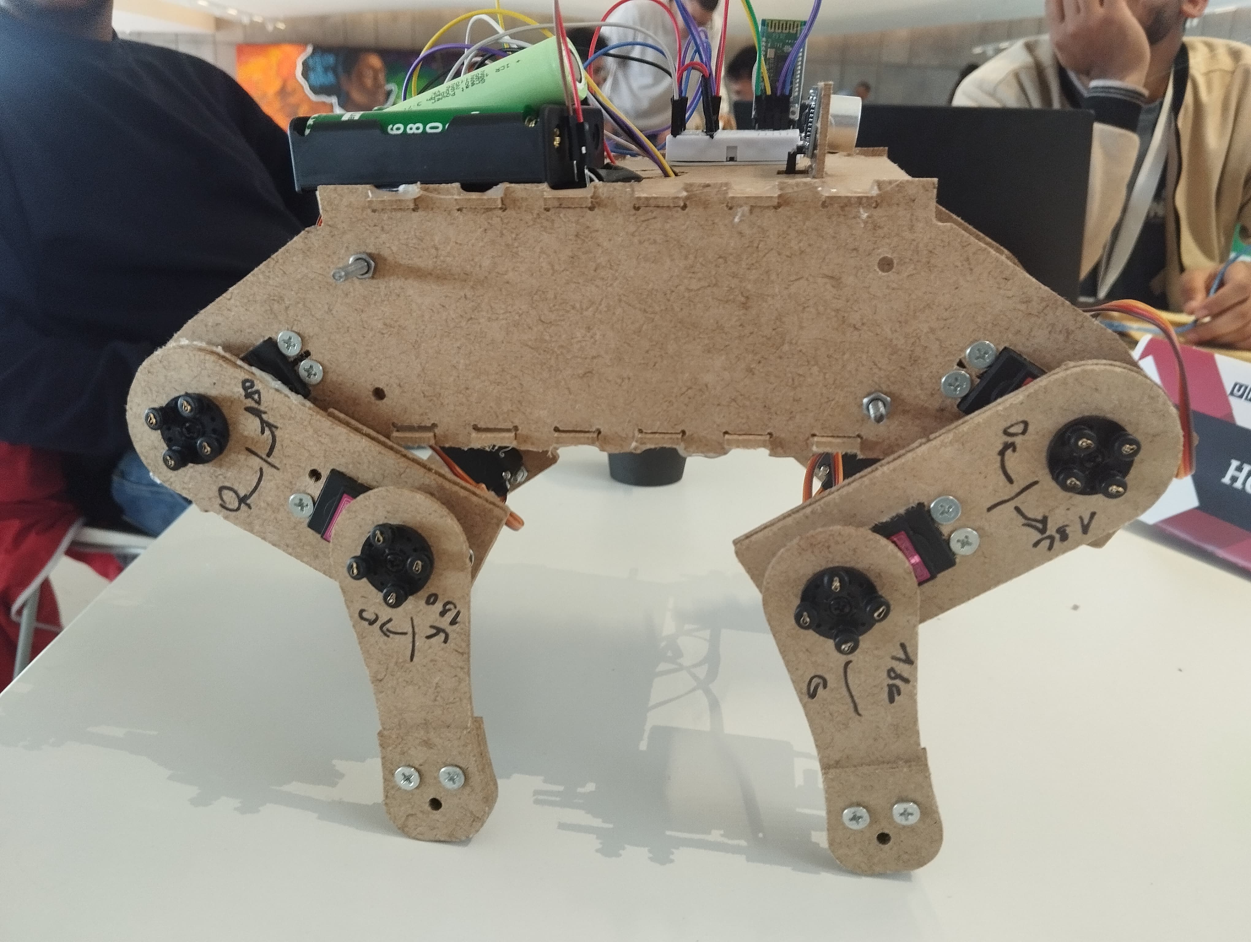 Wooden Quadruped Rescue Robot